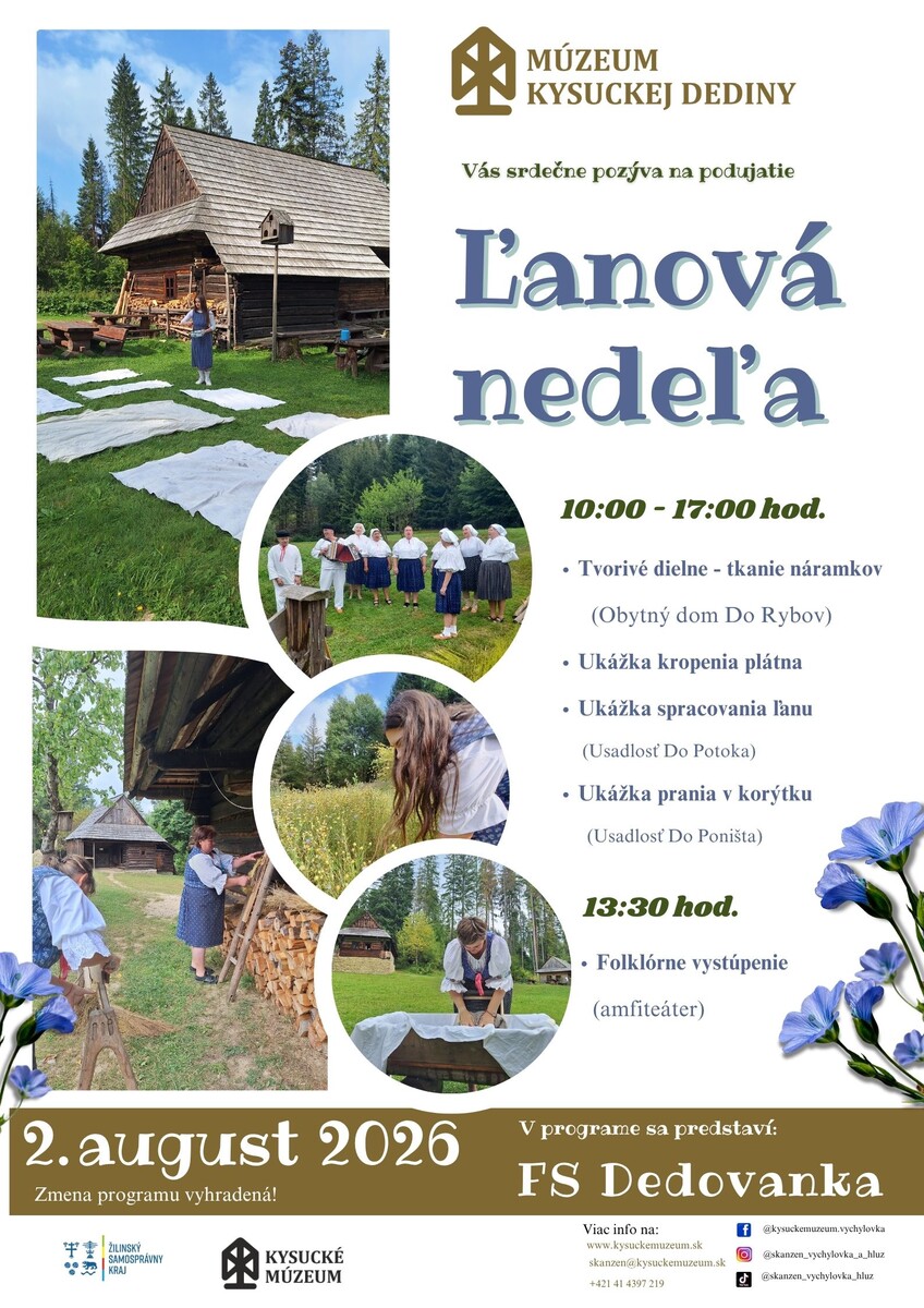 Ľanová nedeľa plagát 2026