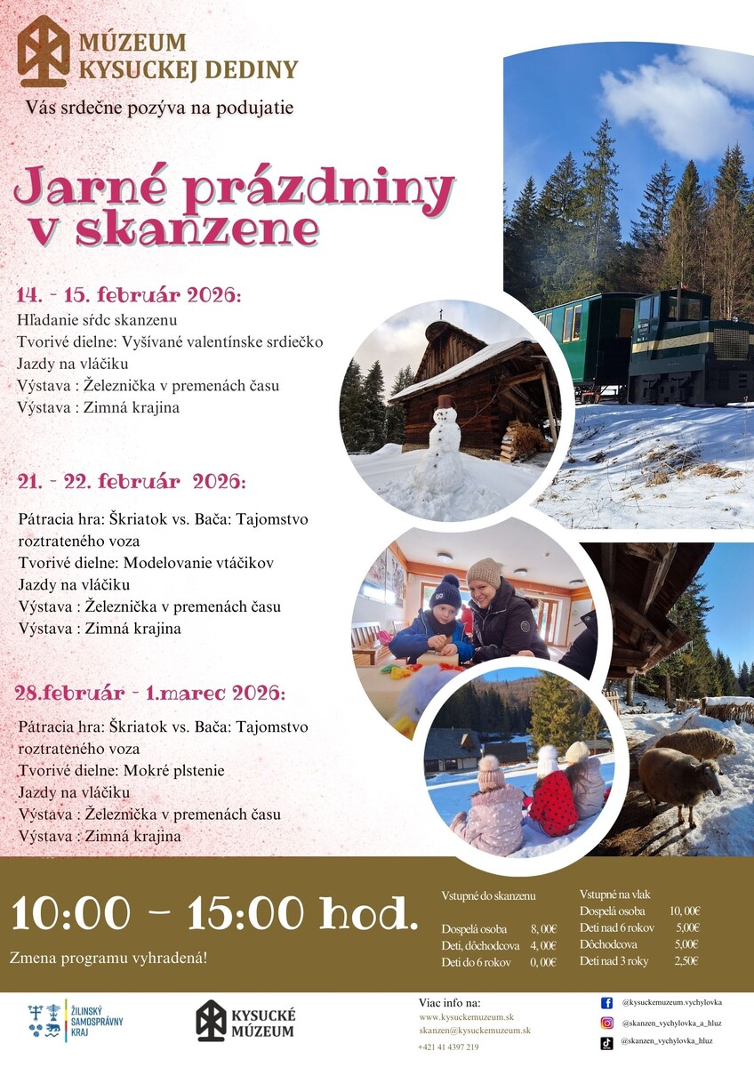Jarné prázdniny plagát 2026