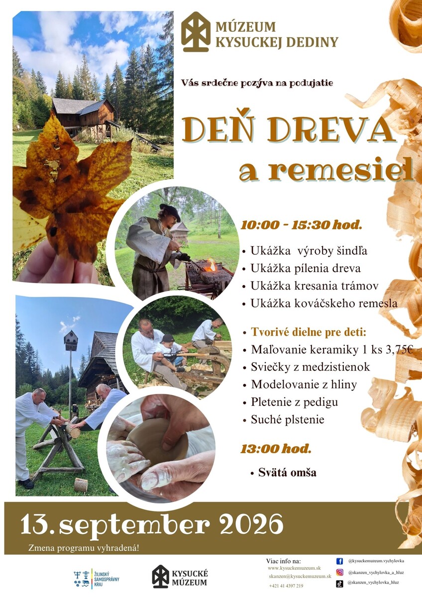 Deň dreva plagát 2026