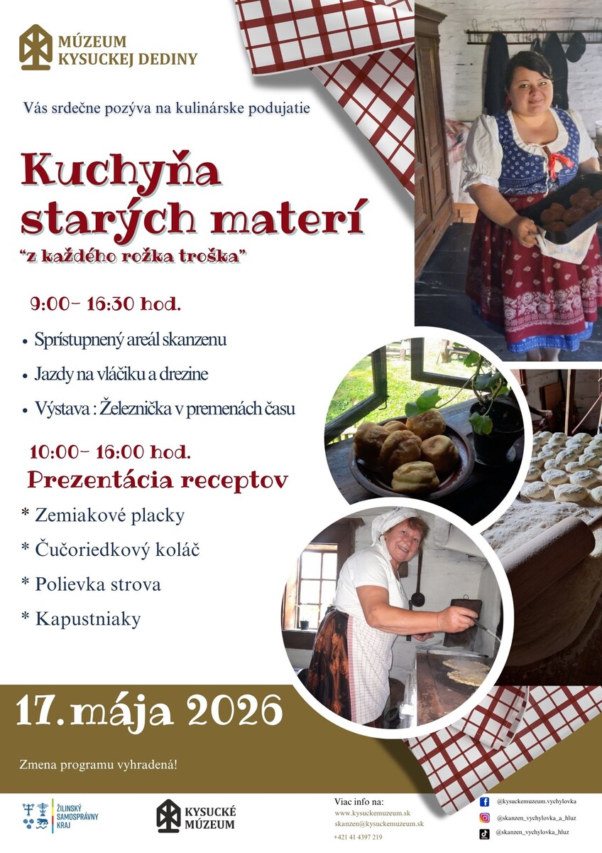 Plagát Kuchyna starých materí máj 2026