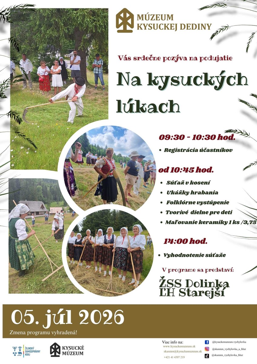 Plagát Na kysuckých lúkach 2026