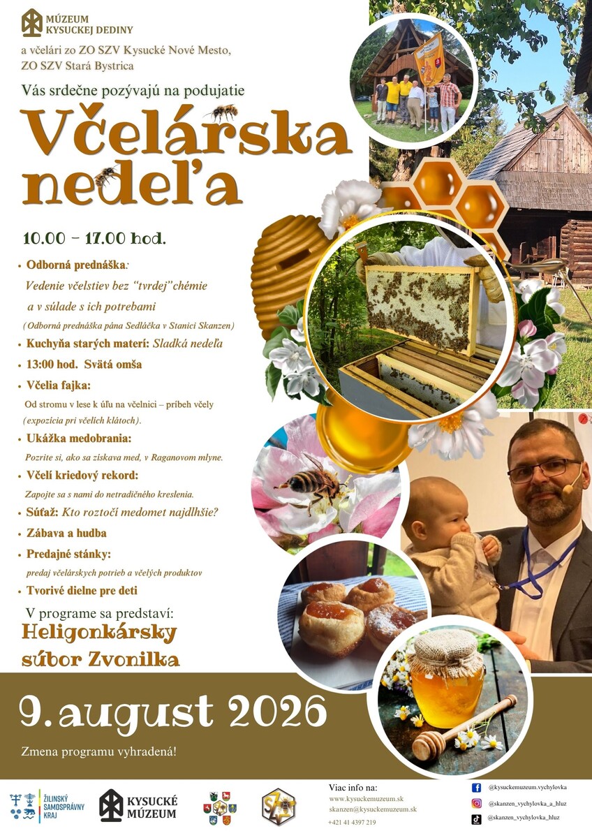 Včelárska nedeľa plagát 2026