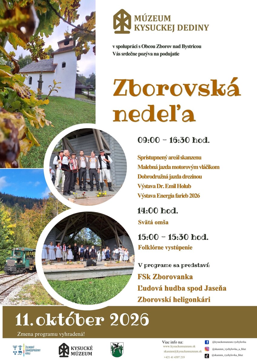zborovská nedeľa plagát 2026