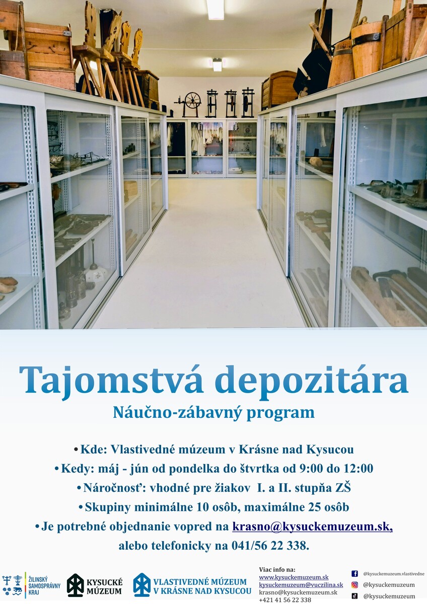 Plagát program Tajomstvá depozitára