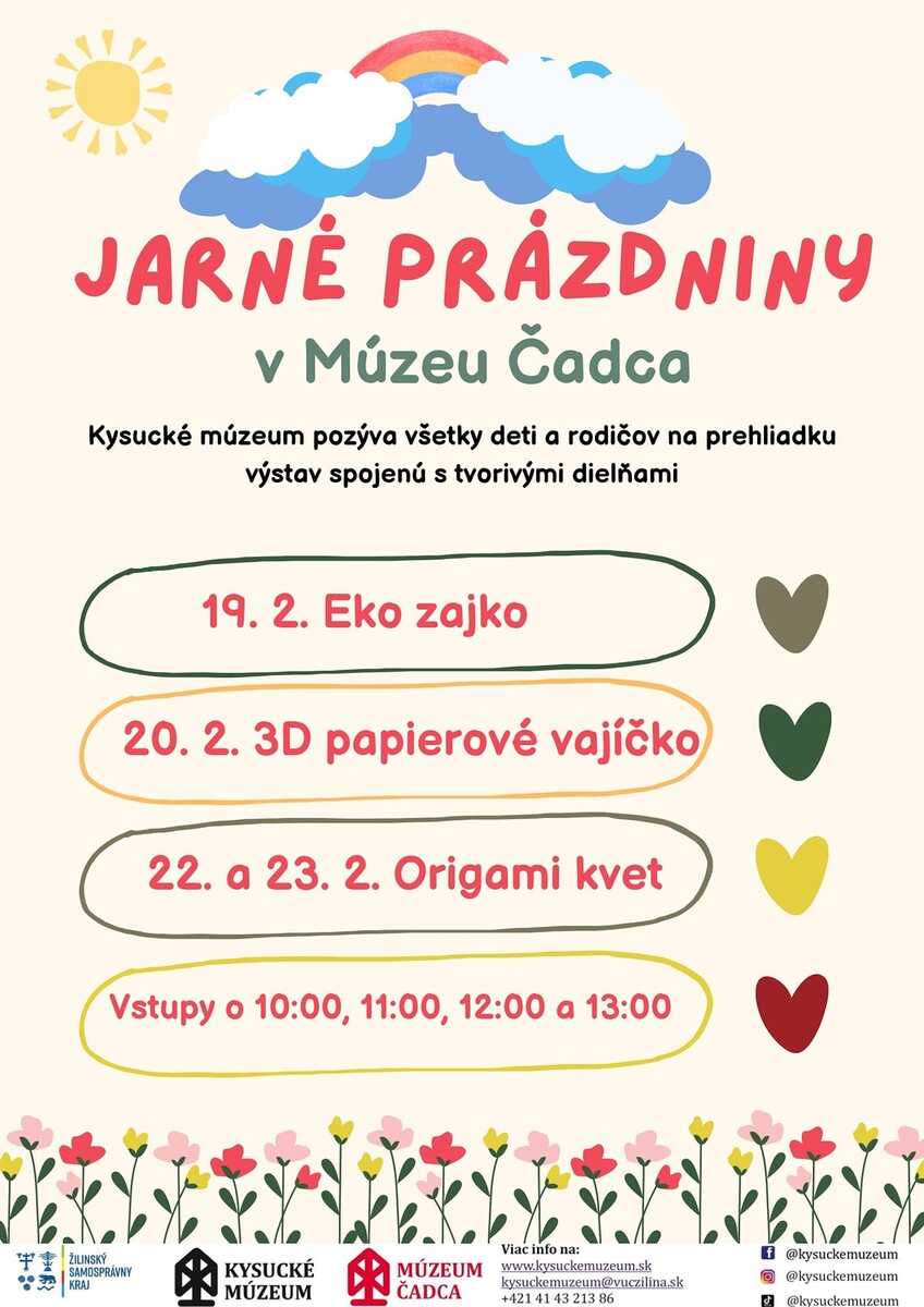 Jarné prázdniny v Múzeu Čadca