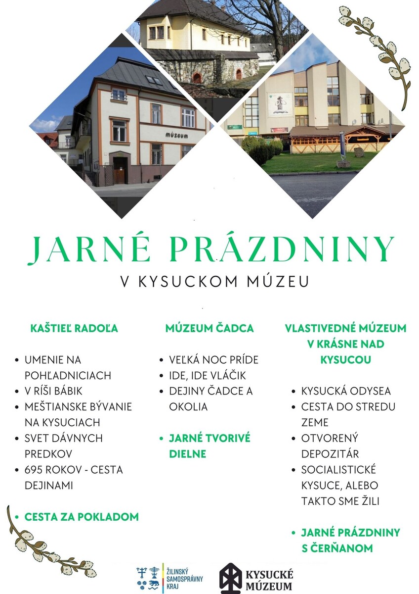 Plagát Jarné prázdniny v Kysuckom múzeu