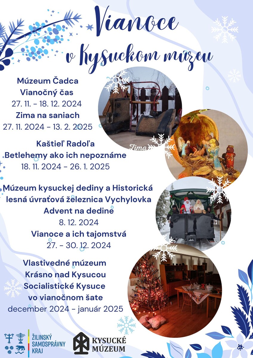 Vianoce v Kysuckom múzeu plagát 2024