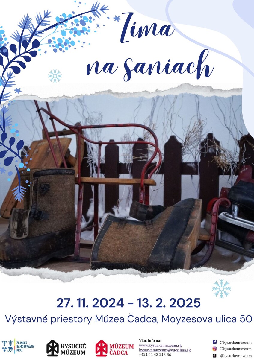 Zima na saniach plagát