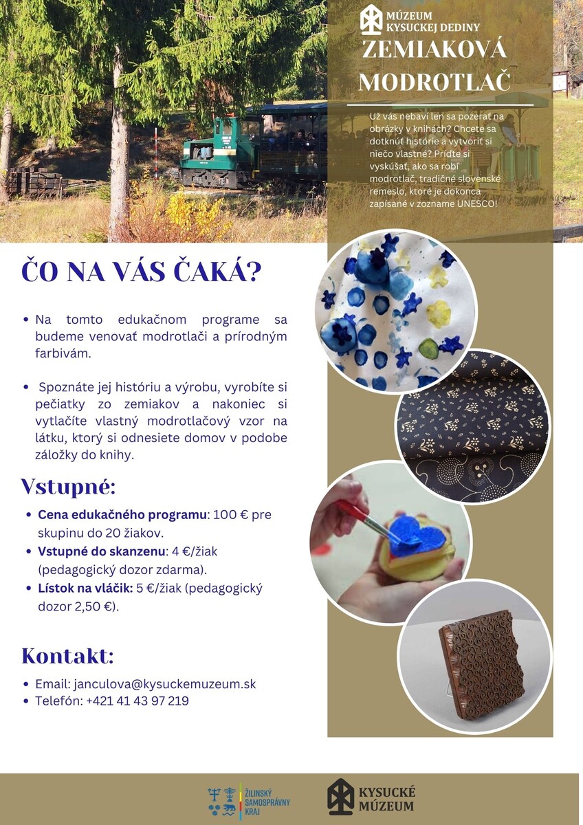 zemiaková modrotlač plagátik