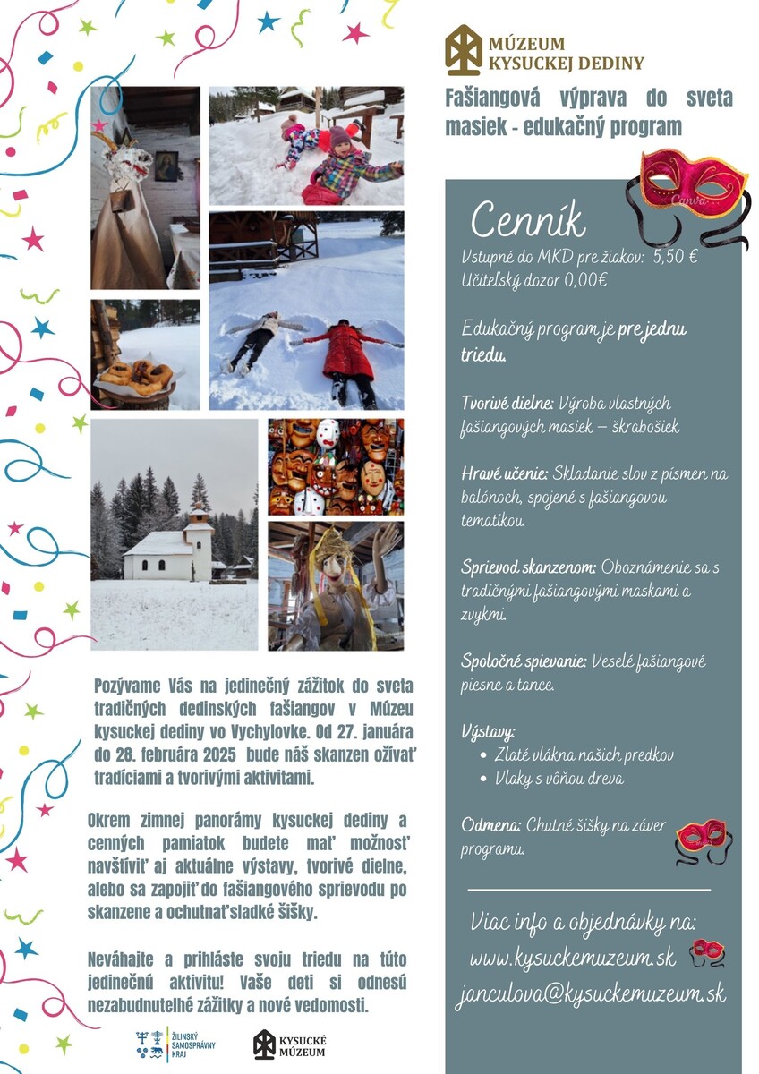 plagát fasiangz edukačný program