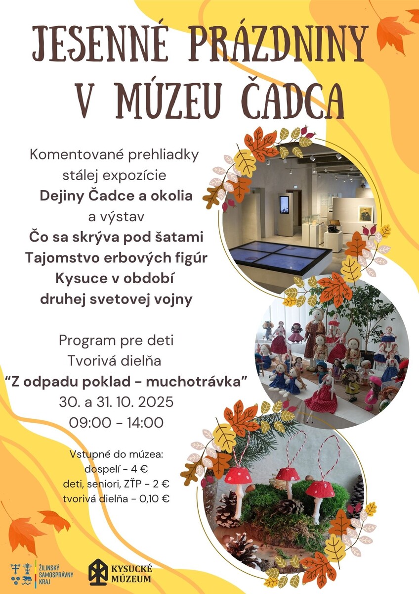 Jesenné prázdniny v Múzeu Čadca 2025