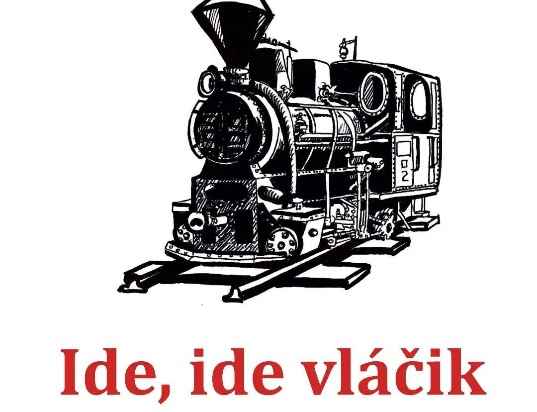 Ide ide vláčik plagát orez